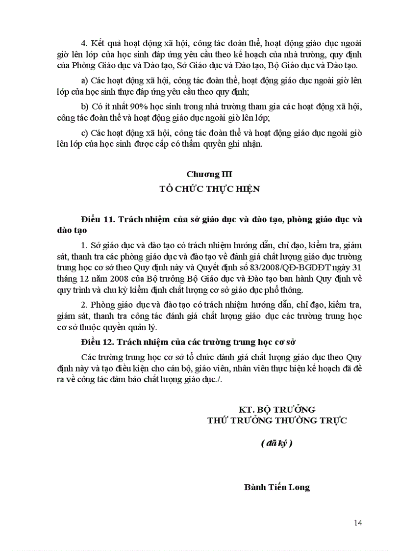 image for page Tiêu chuẩn đánh giá CL trường THCS