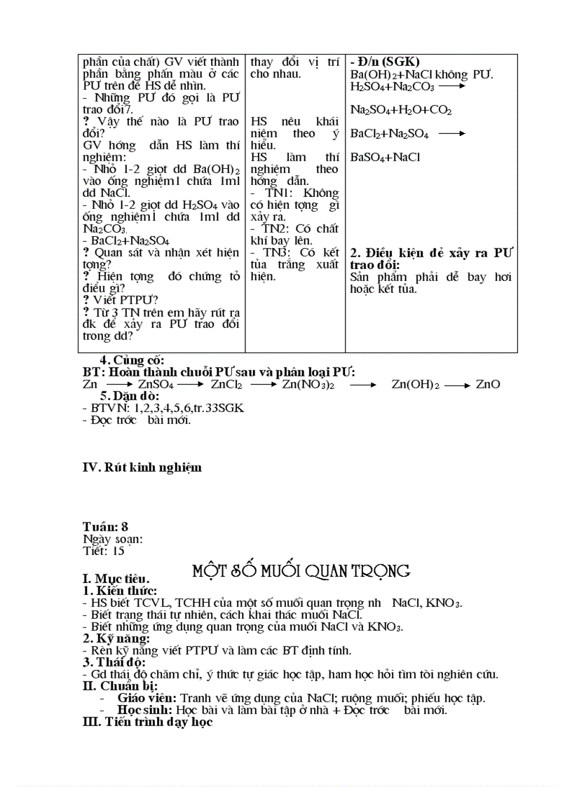image for page Toàn bộ giáo án Hóa học 9