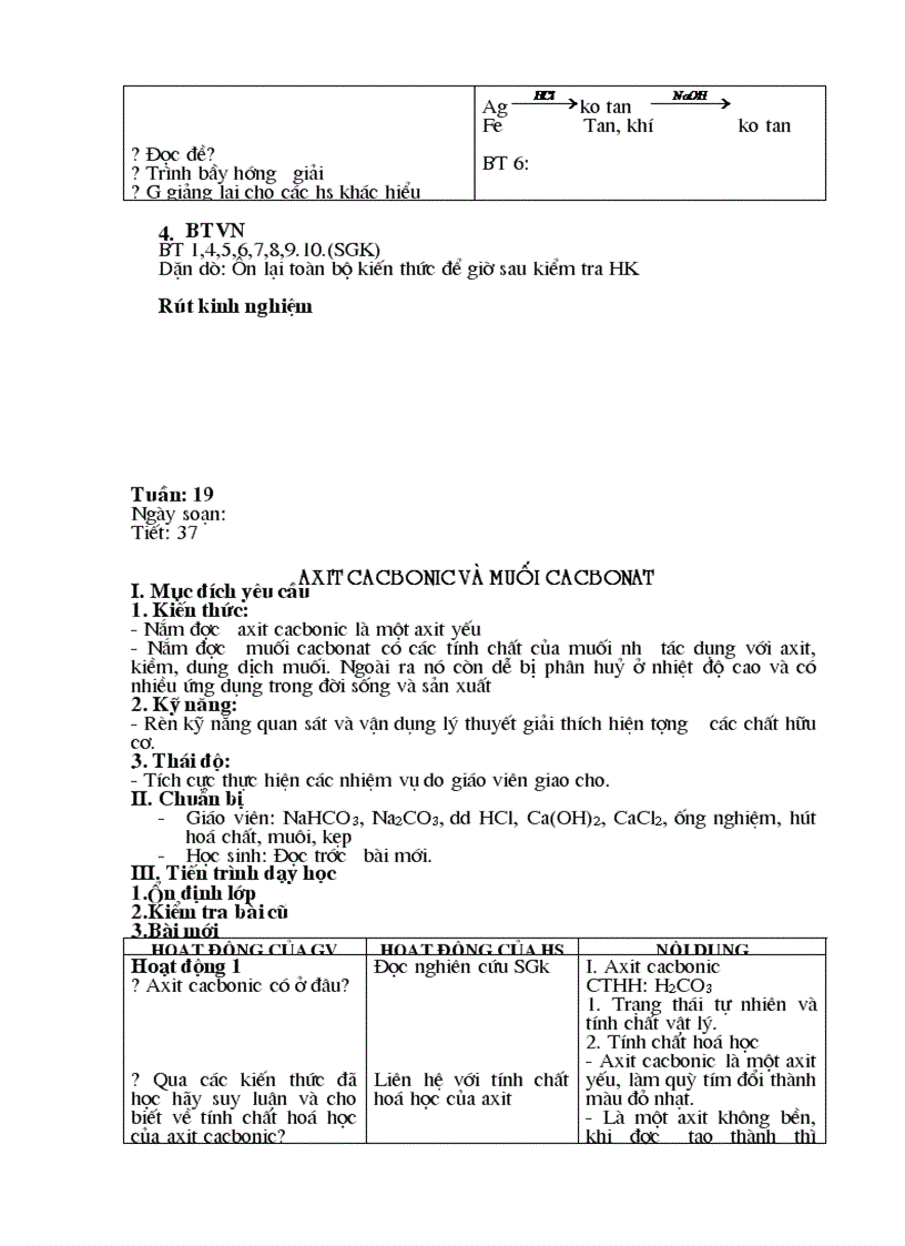 image for page Toàn bộ giáo án Hóa học 9