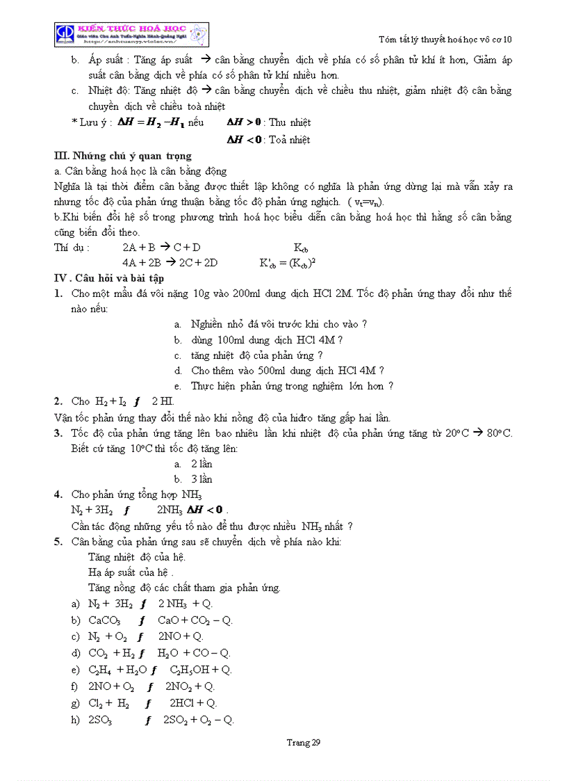 image for page Tóm tắt lý thuyết Hóa học lớp 10