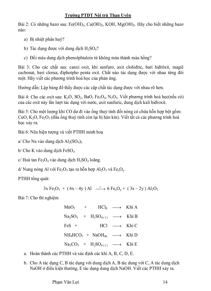 image for page Tổng hợp các chuyên đề BDHSG hóa 9