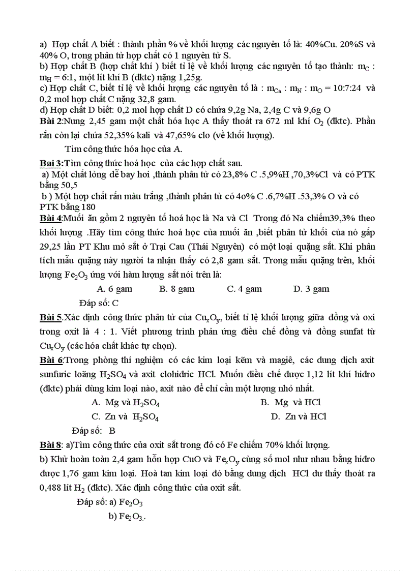 image for page Tổng hợp kiến thức hóa 9