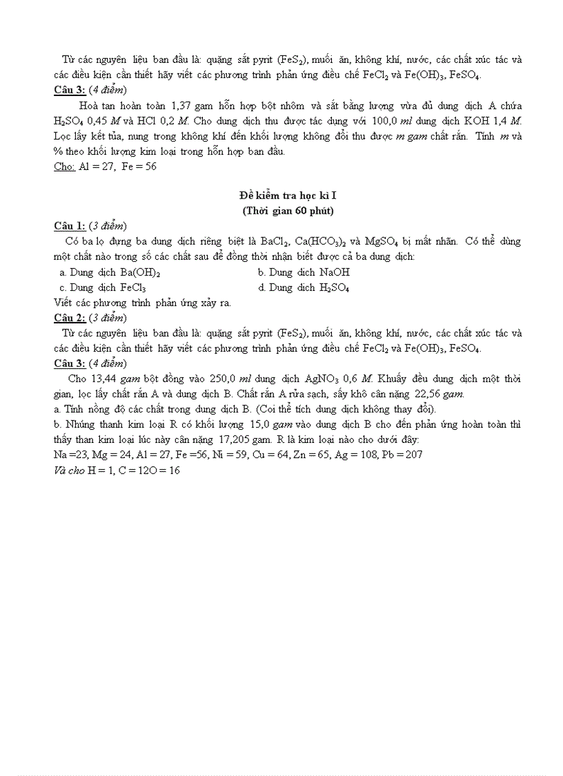 image for page Tổng hợp kiến thức hóa 9