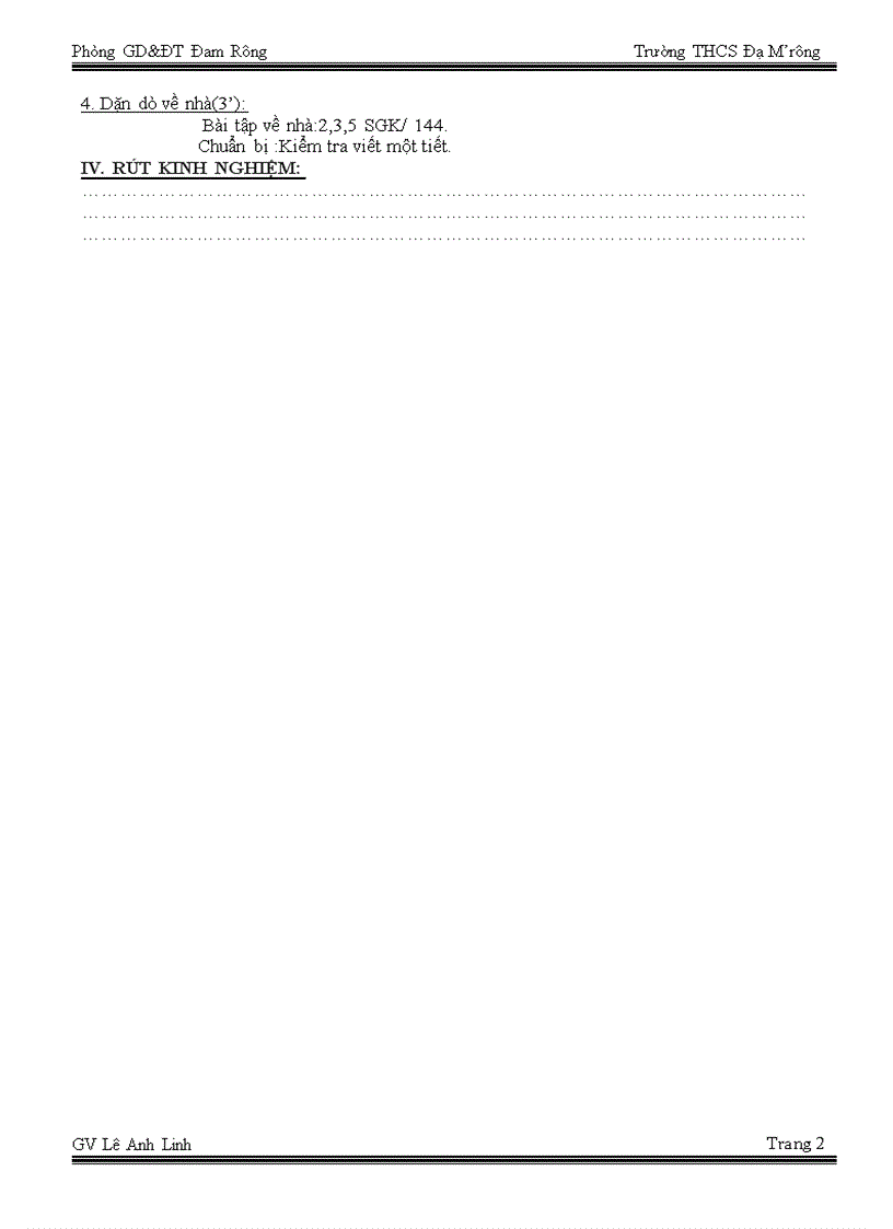 image for page Tuần 29 Tiết 56 Mói liên hệ giữa