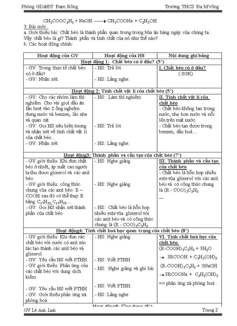 image for page Tuần 30 Tiết 57 Chấ béo