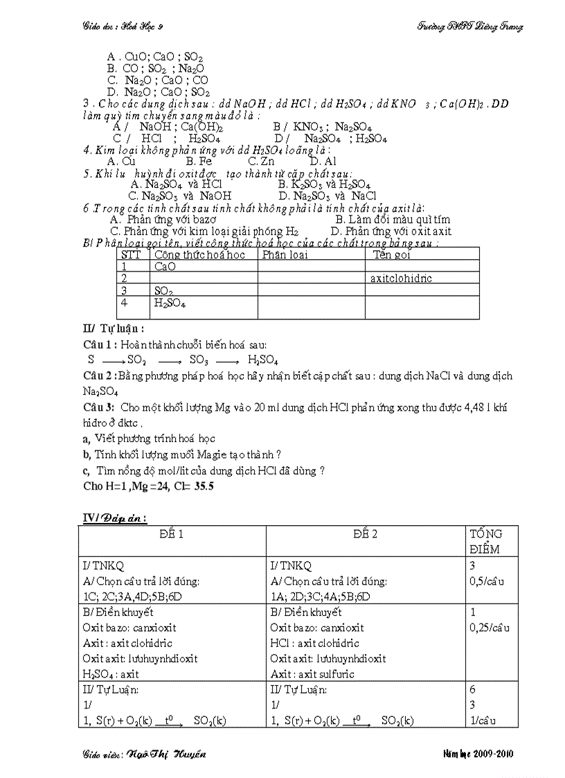 image for page Tuần 5 tiết 10 chuẩn KT KN hoa 9