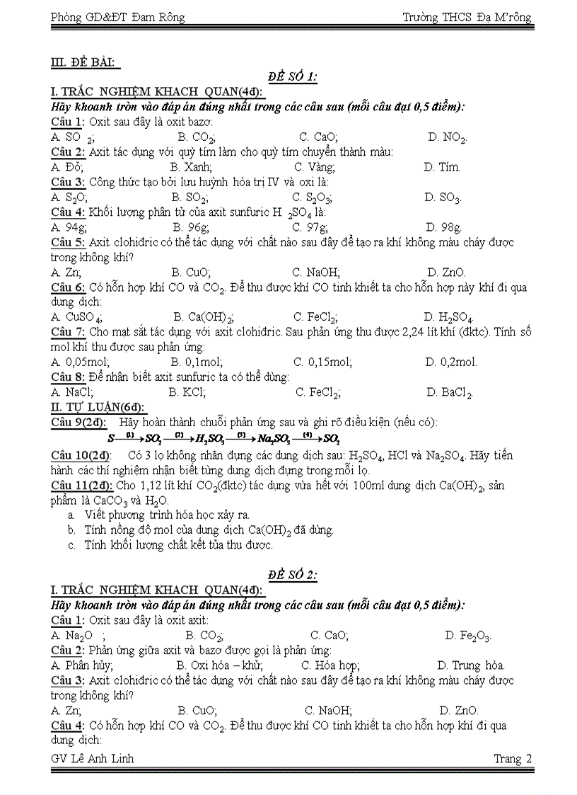 image for page Tuần 5 Tiết 10 Kiểm tra 1 tiết bài số 1