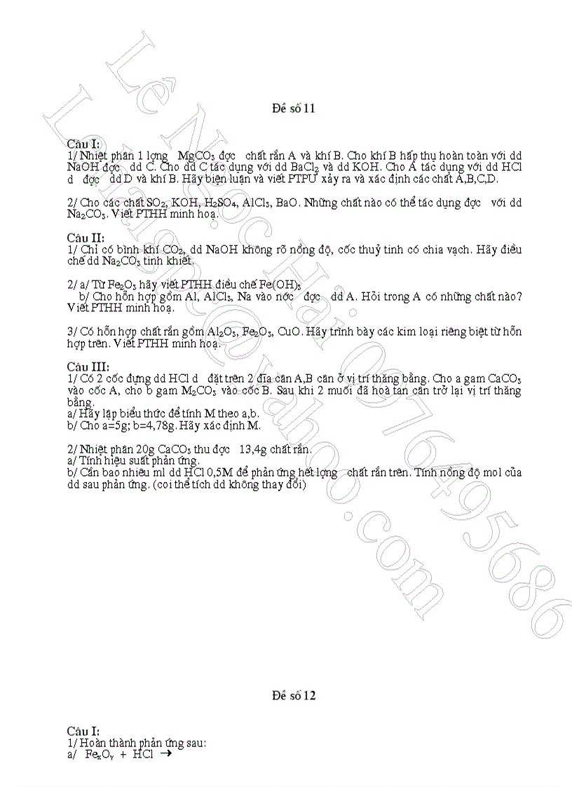 image for page Tuyen tap de thi HSG hoa 9 cuc HOT