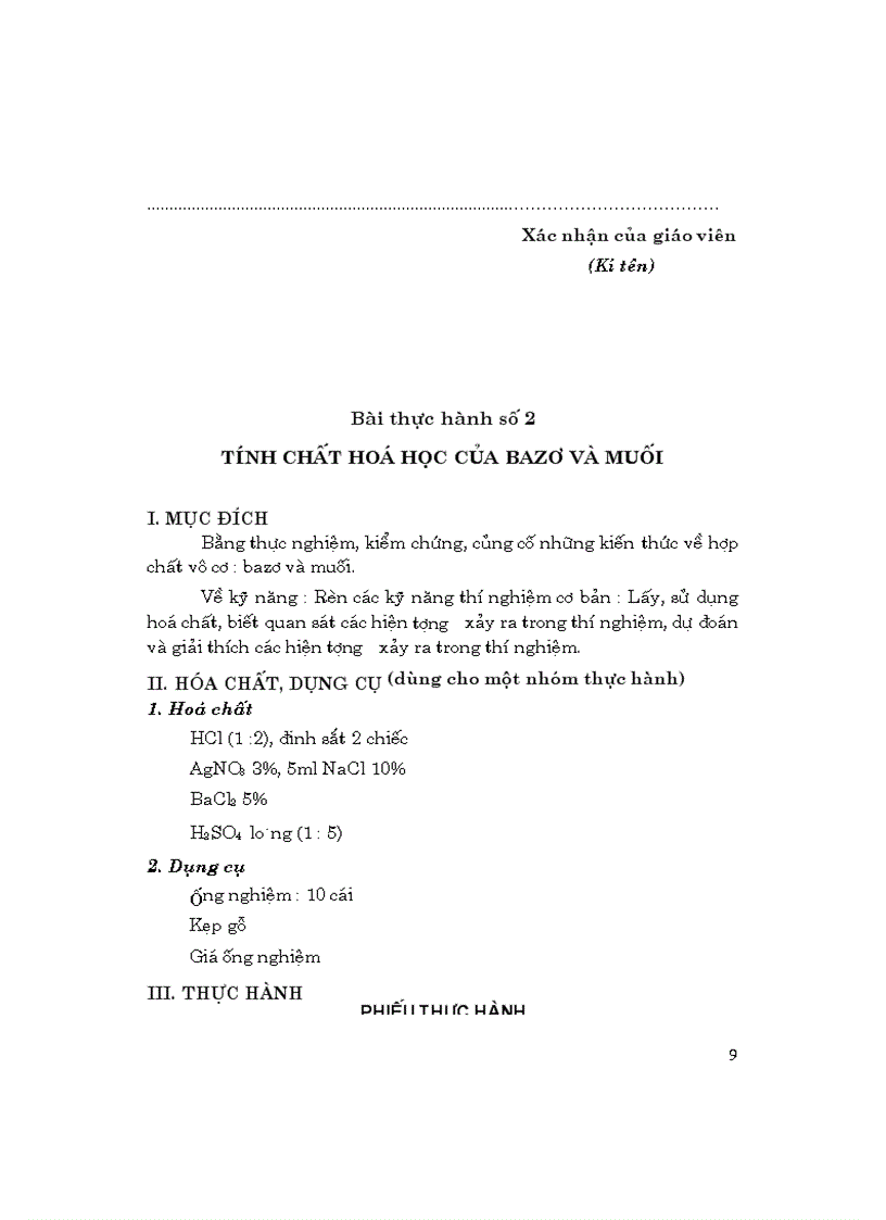 image for page Vở thực hành Hóa 9