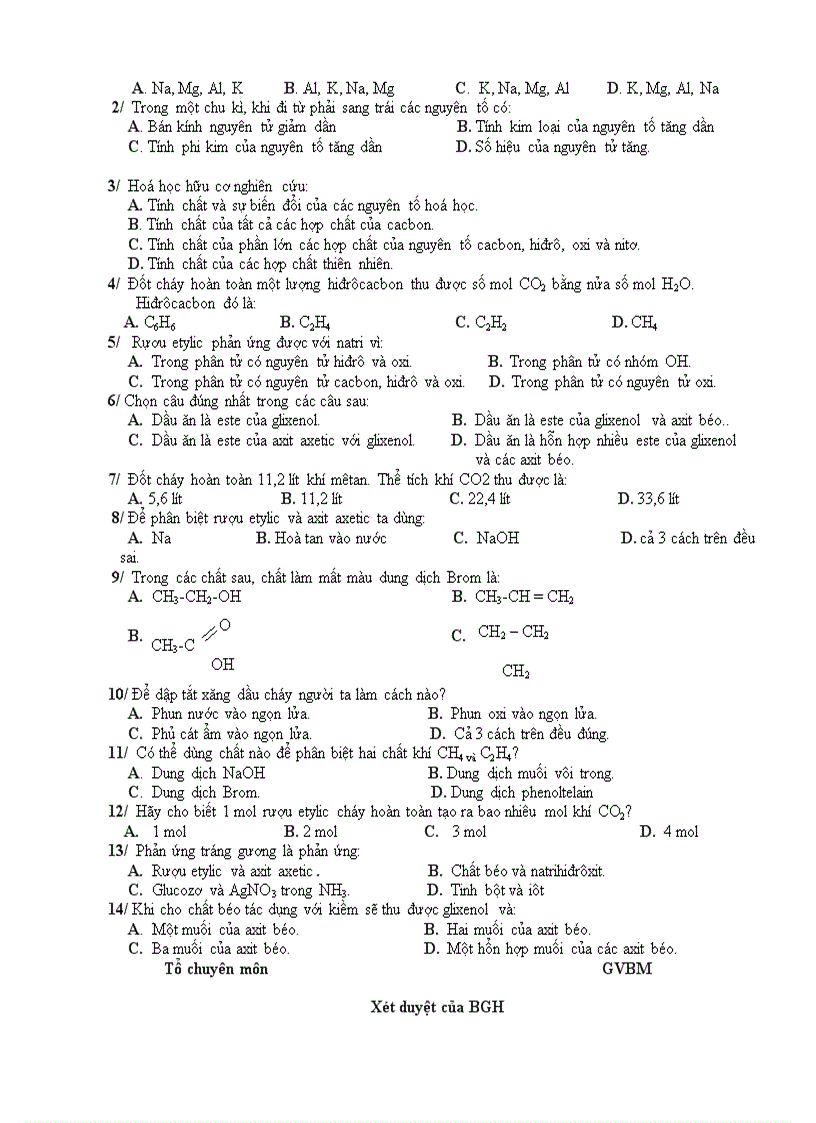 image for page Đề cương hóa học 9 có phần trắc nghiệm 1