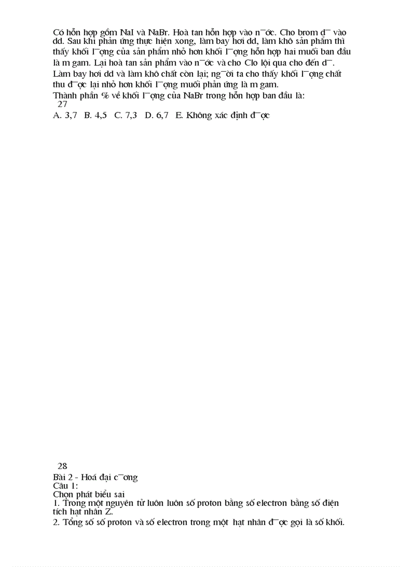 image for page 800 câu trắc nghiệm hóa học