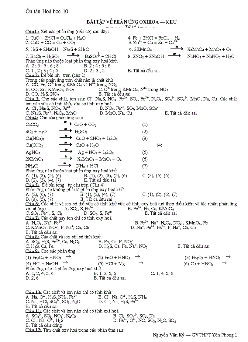 image for page BT về PU OXIHOA KHU