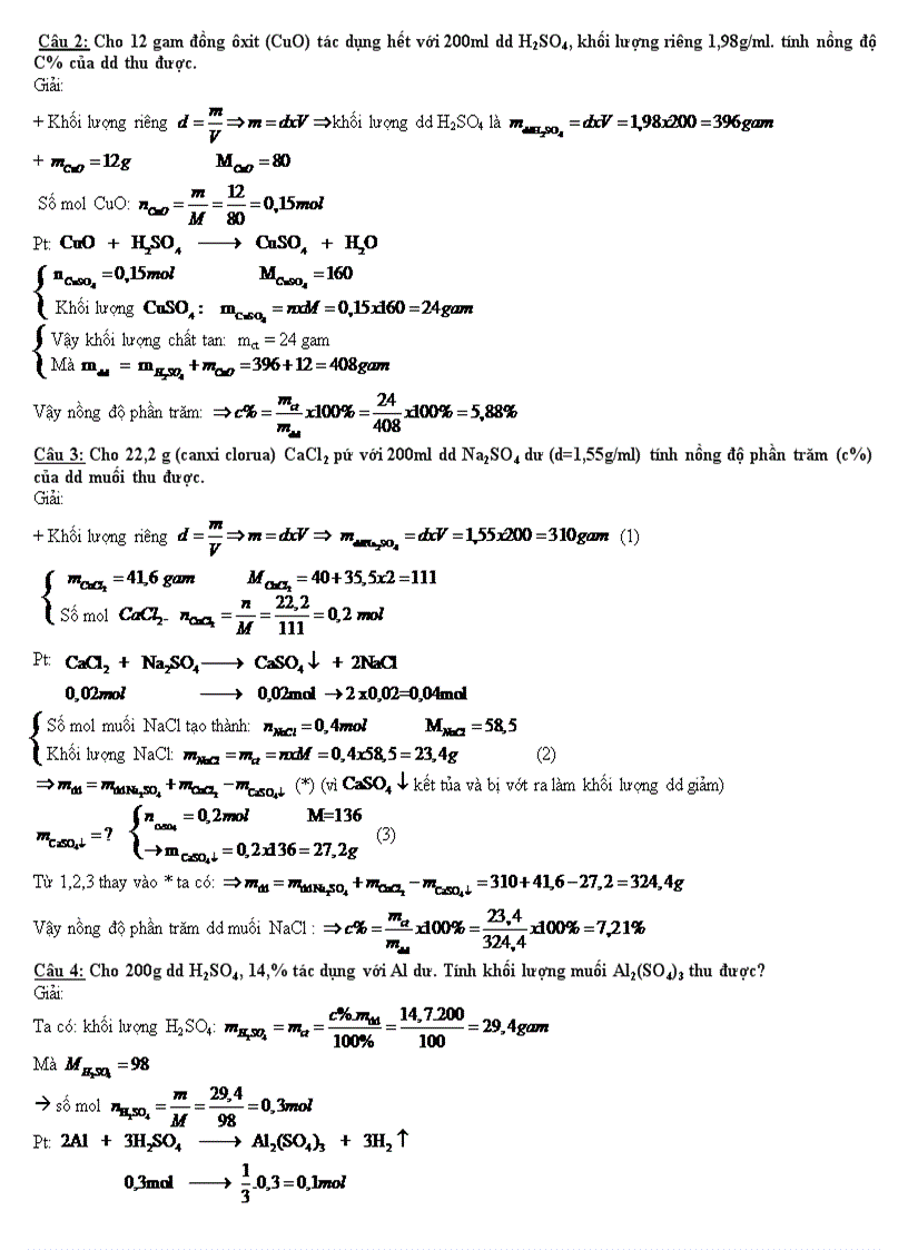 image for page Các dạng bài tập hóa lớp 9 hay