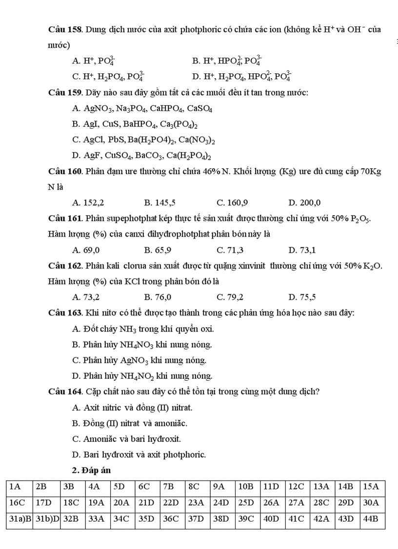 image for page Cau hoi trac nghiem