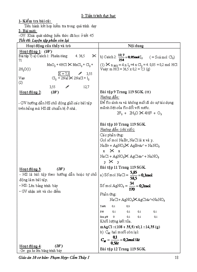 image for page Chương halogen 10 cơ bản đầy đủ