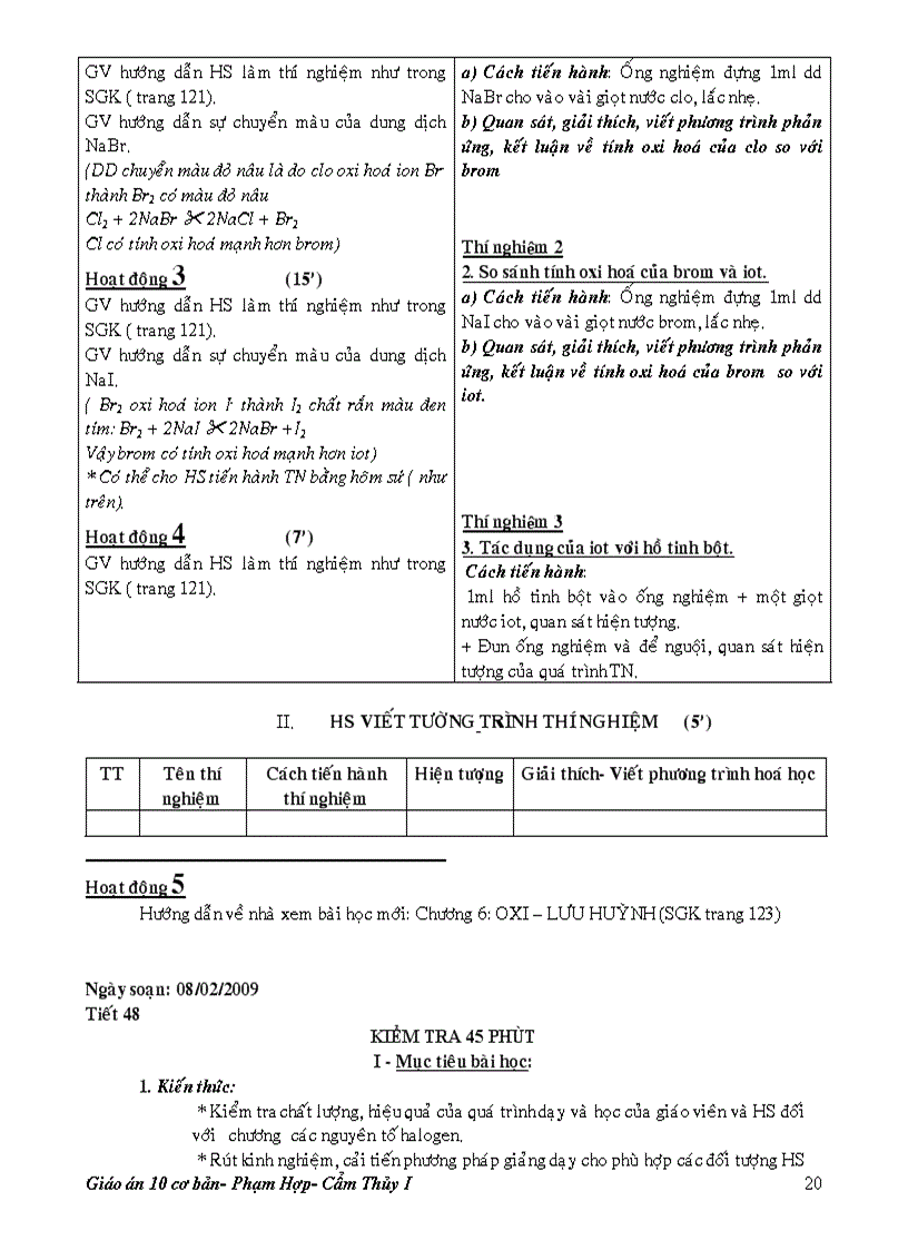 image for page Chương halogen 10 cơ bản đầy đủ