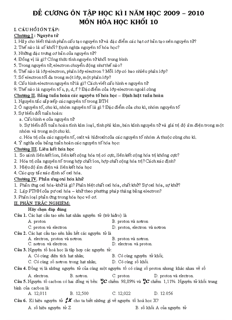 image for page De cuong on tap 10 hk1