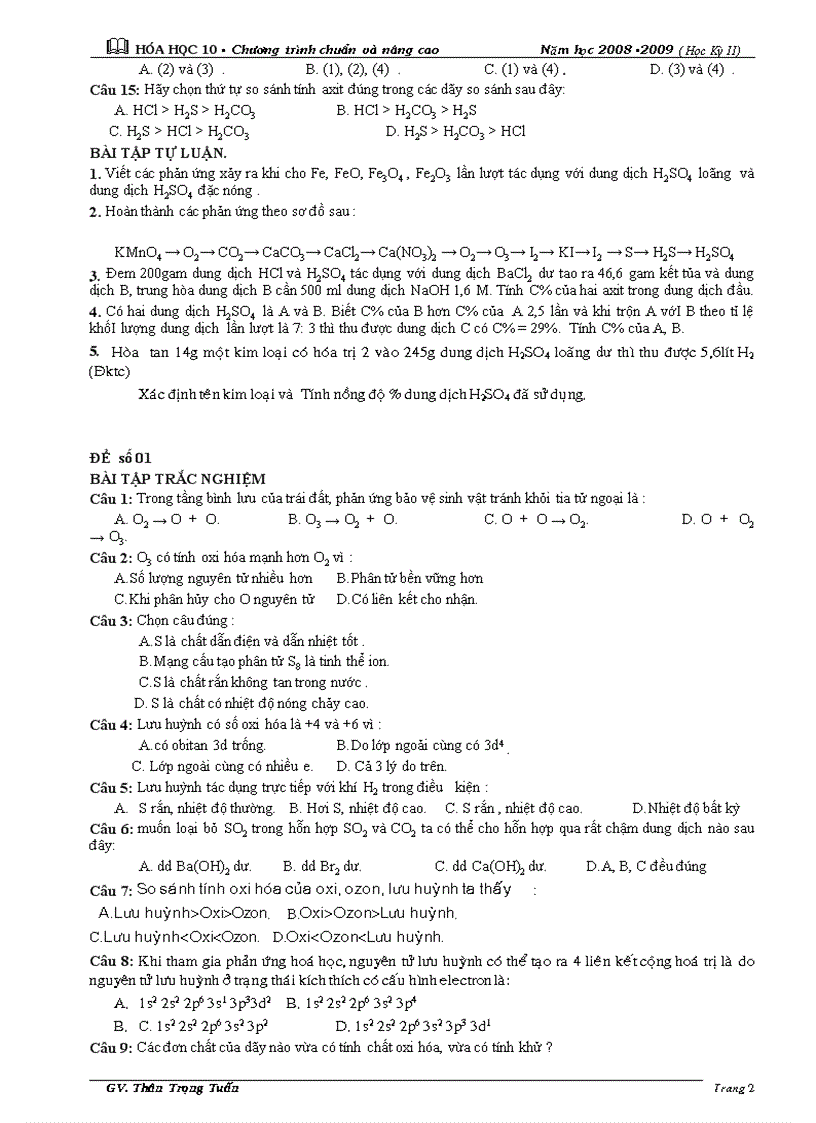 image for page Đề kt chương oxi