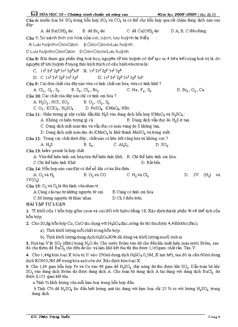 image for page Đề kt chương oxi