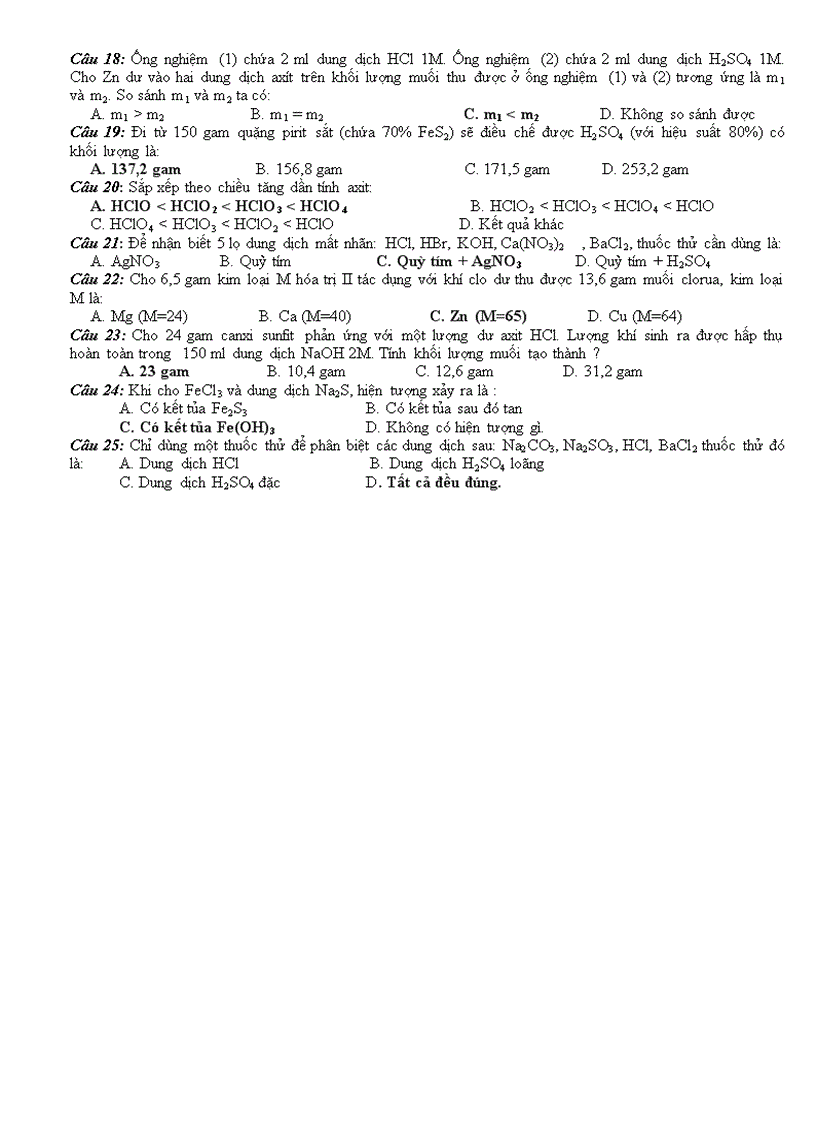 image for page Đề KT Hoá 10 HK II 8