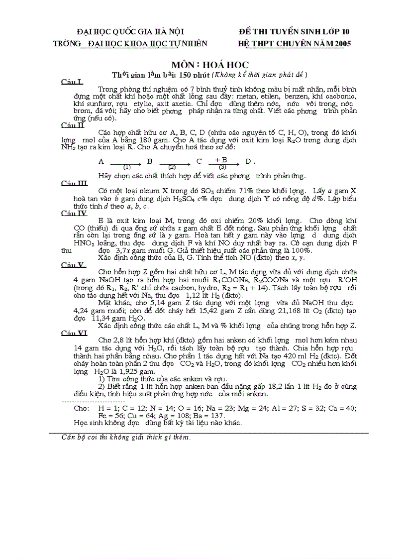 image for page Đề thi chuyên hóa 10 đh khtn