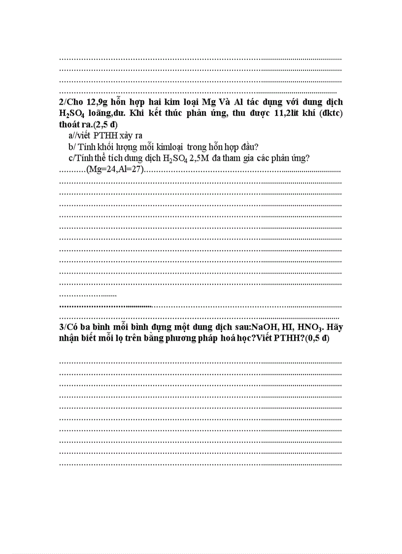 image for page Đề thi học kì II Hóa 10