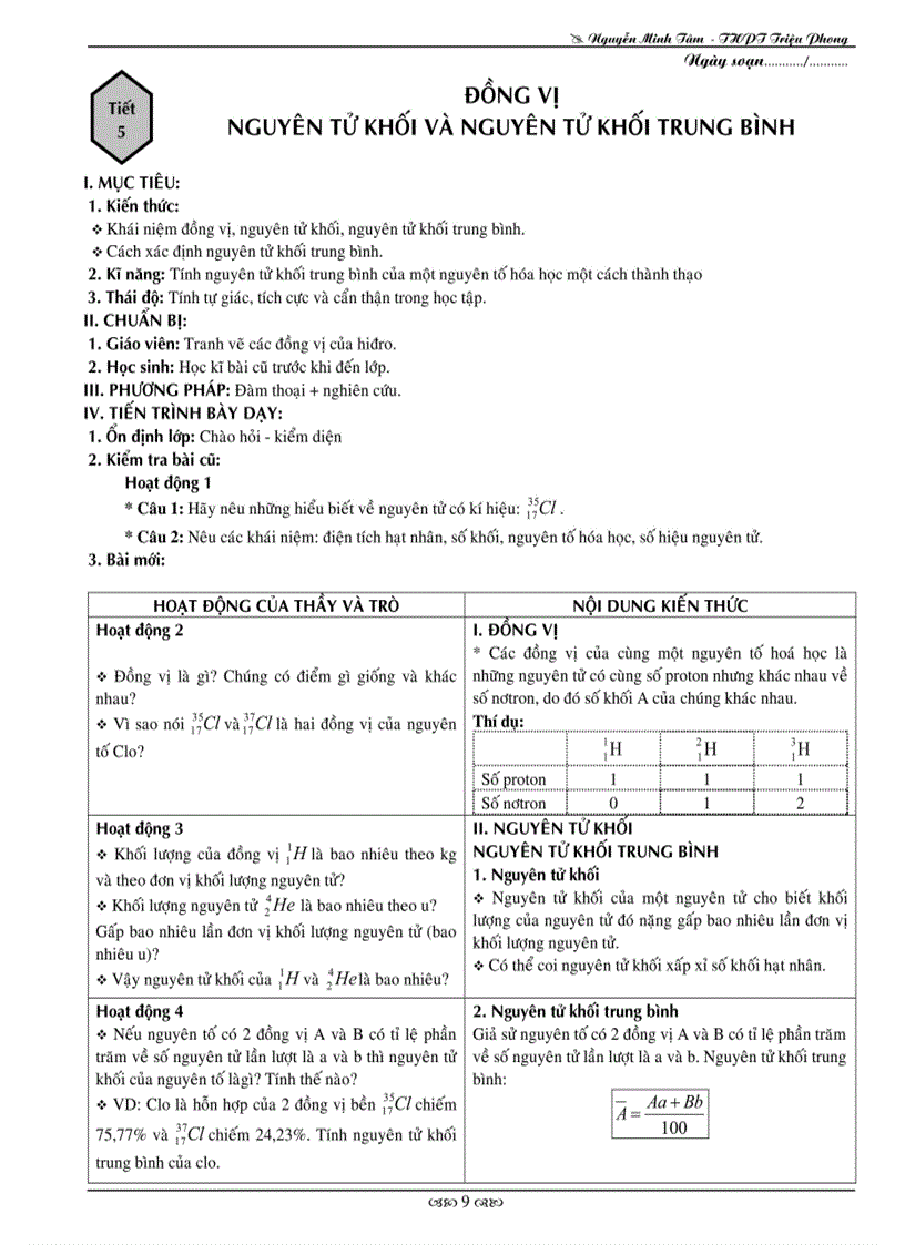 image for page Giao an 10 ban a hoc ki 1