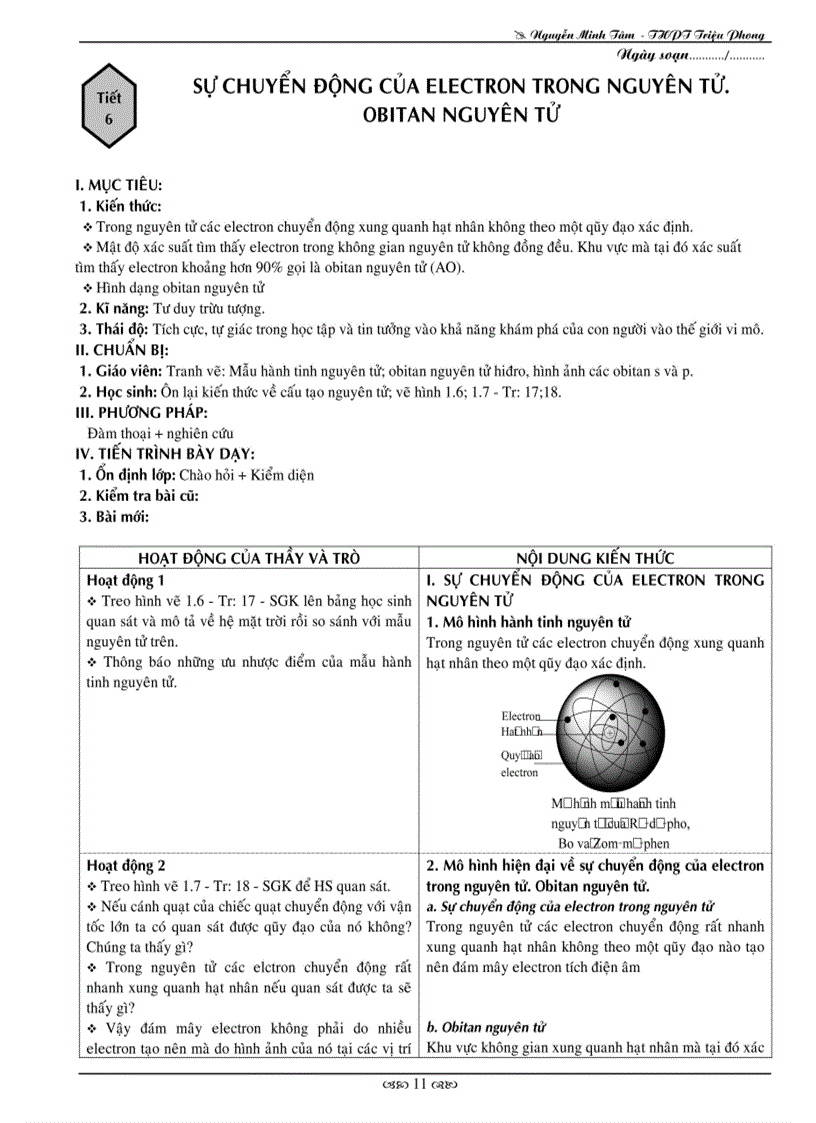 image for page Giao an 10 ban a hoc ki 1