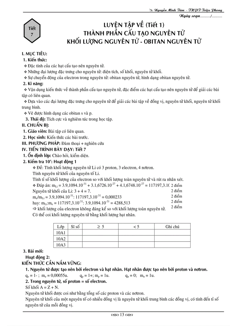 image for page Giao an 10 ban a hoc ki 1