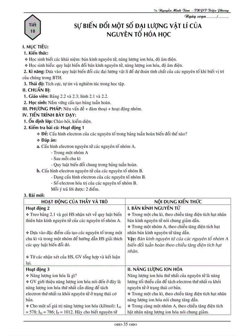 image for page Giao an 10 ban a hoc ki 1