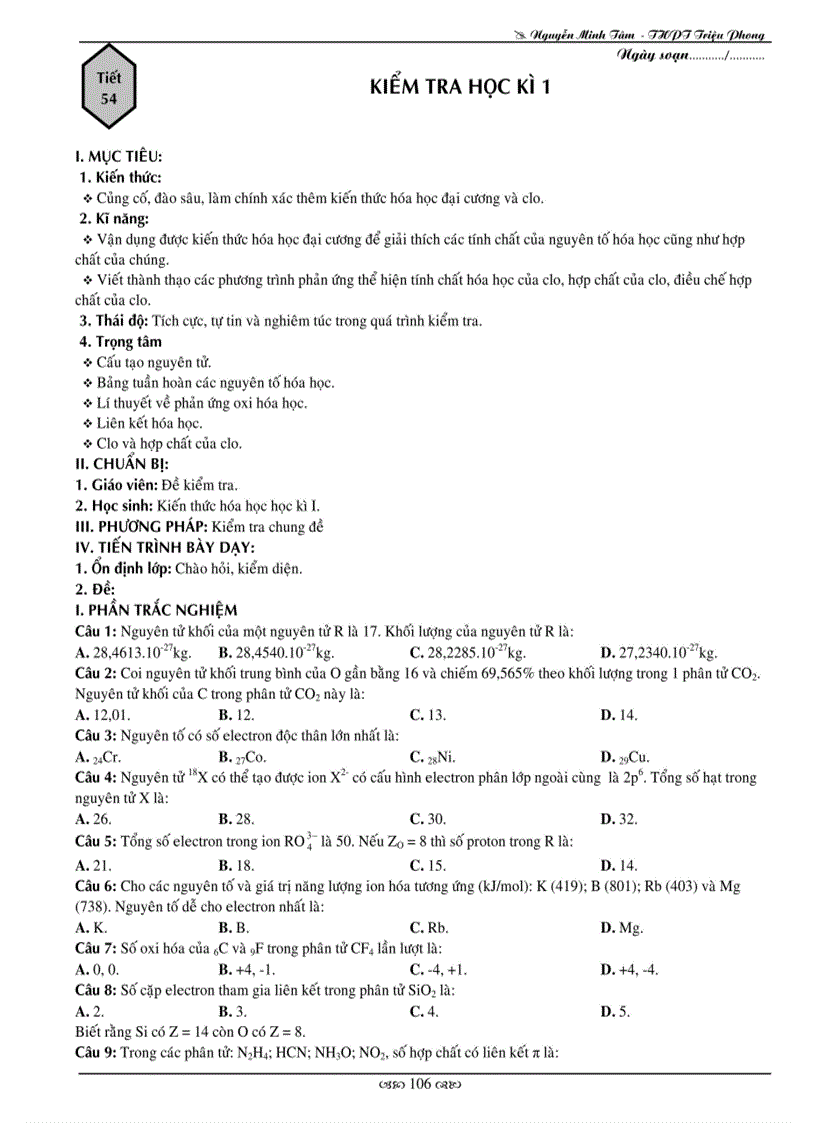 image for page Giao an 10 ban a hoc ki 1