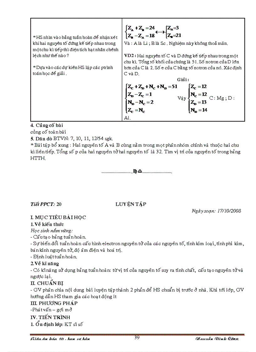 image for page Giáo án 10 cơ bản HKI