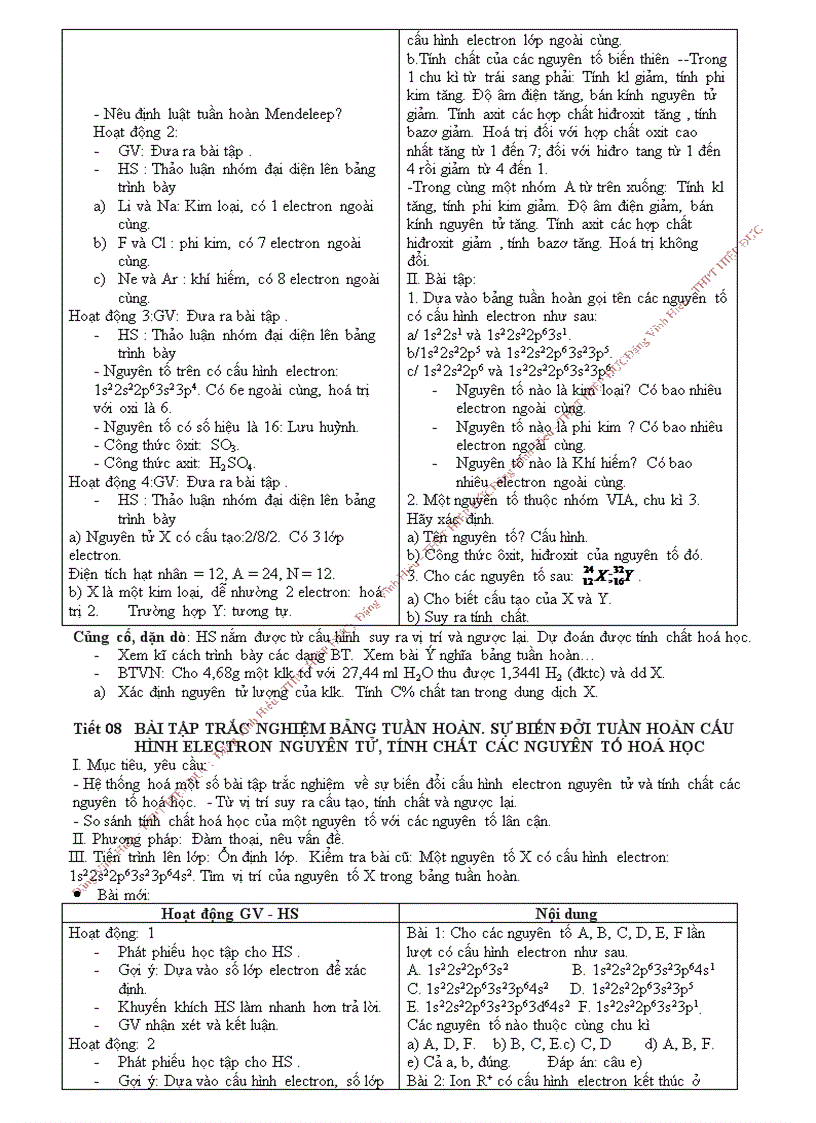 image for page Giáo án bám sát hóa 10 cơ bản HKI