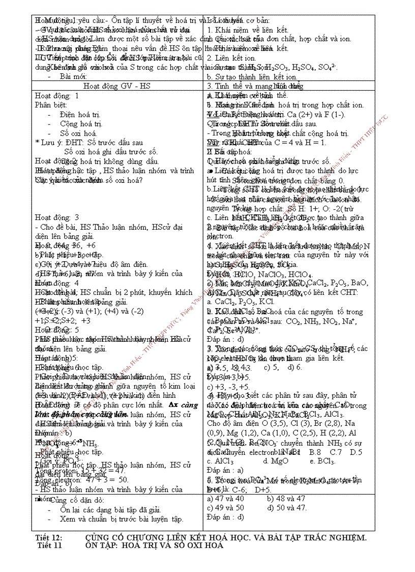 image for page Giáo án bám sát hóa 10 cơ bản HKI