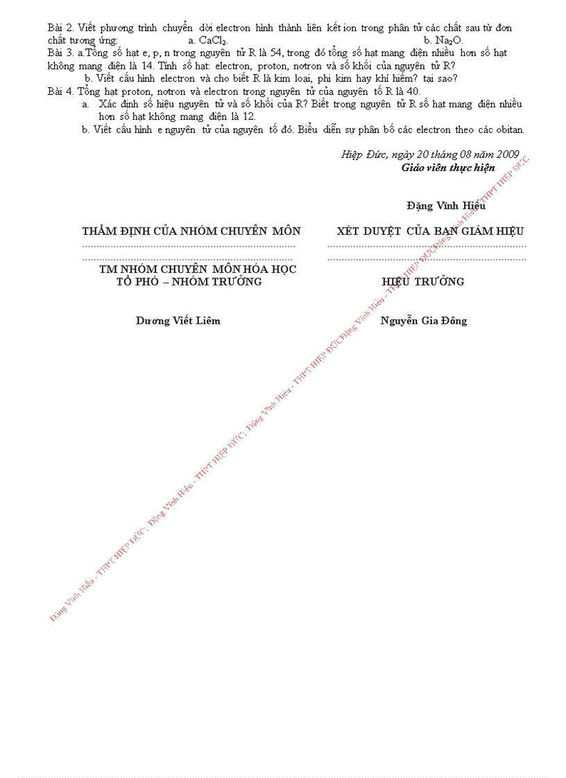 image for page Giáo án bám sát hóa 10 cơ bản HKI