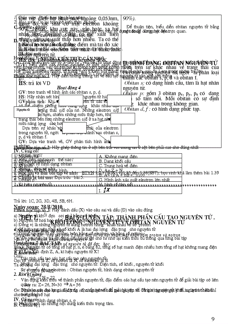 image for page Giao an cau tao nguyen tu 10