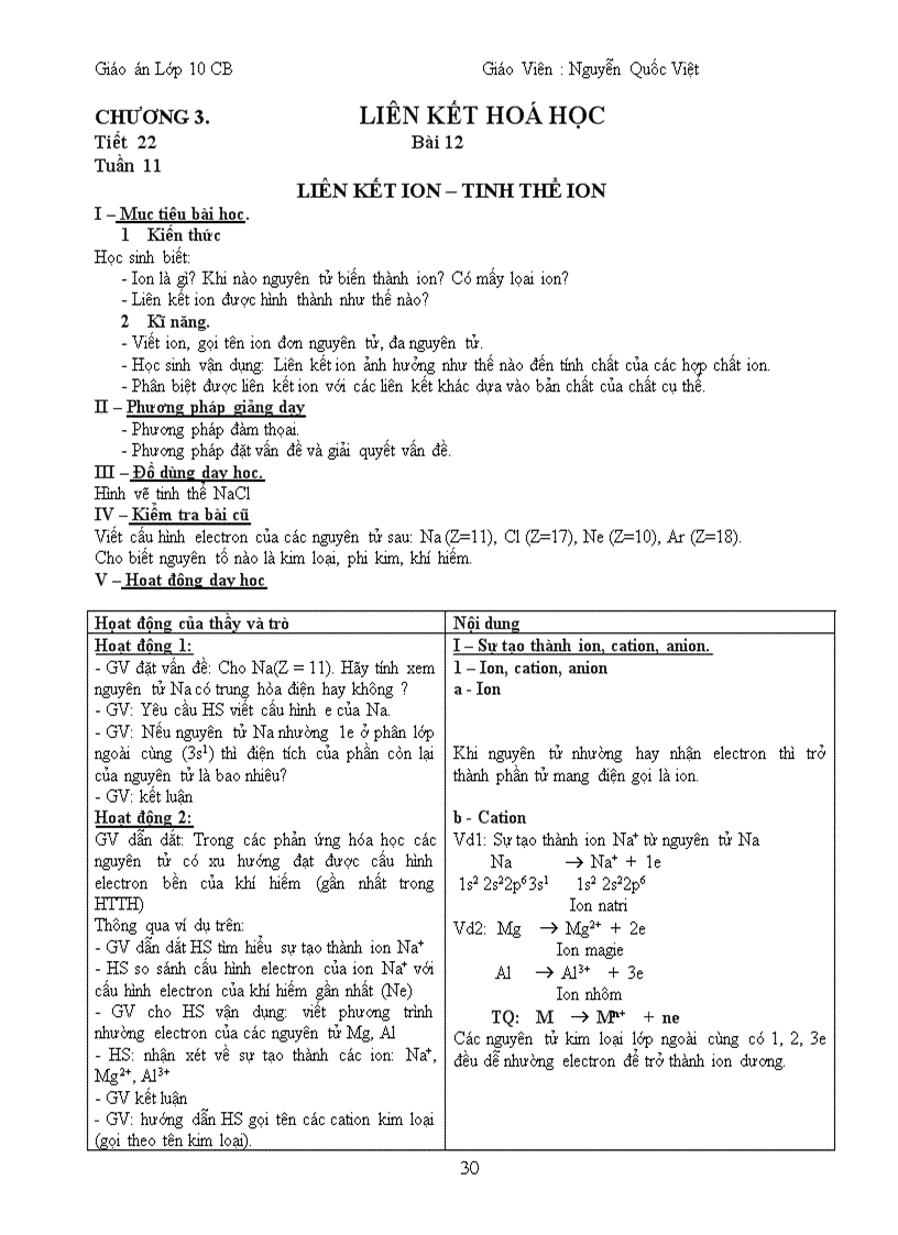 image for page Giao an hoa 10 CB