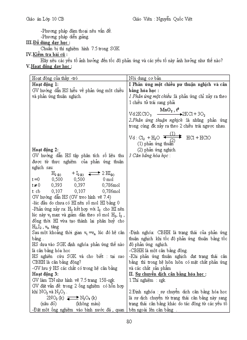 image for page Giao an hoa 10 CB