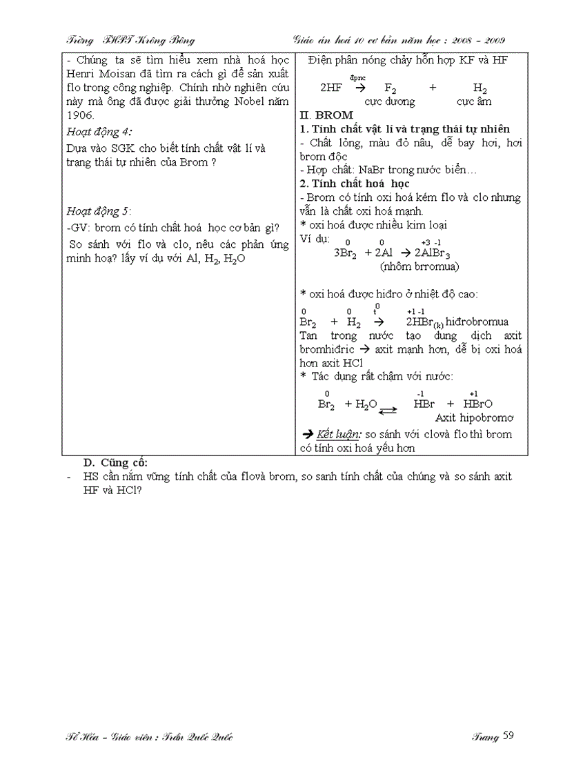 image for page Giáo án hóa 10 cơ bản