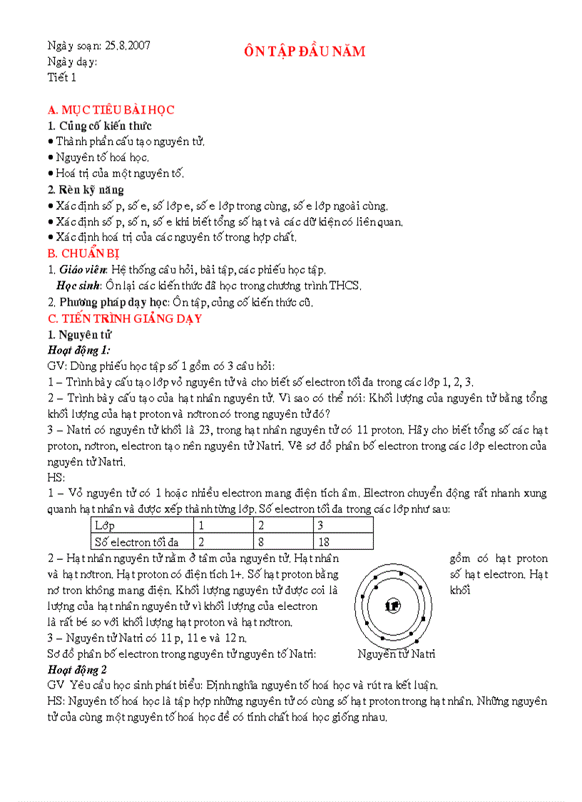 image for page Giáo án hóa 10 Nâng cao đầy đủ