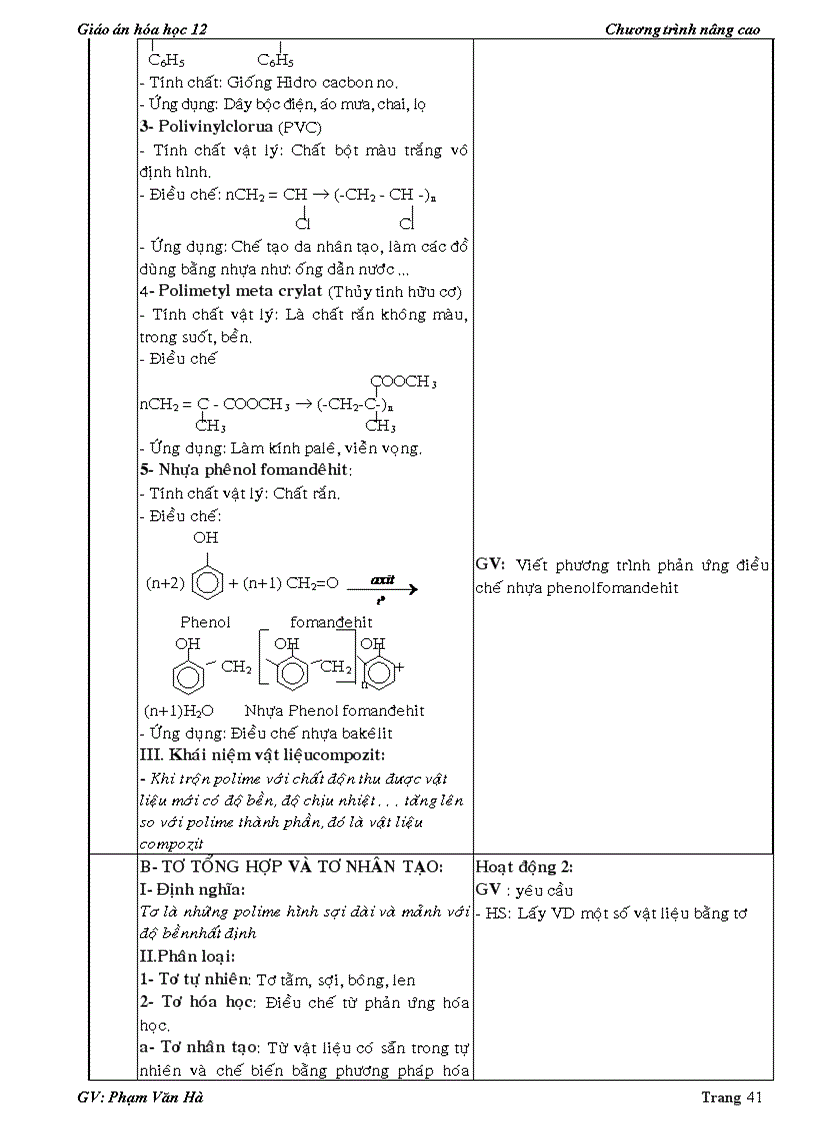 image for page Giao an hoa 12 chuong trinh moi hoc ki 1