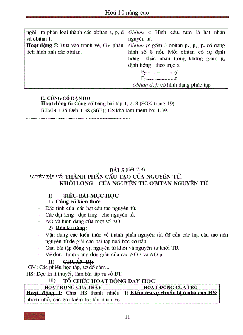 image for page Giao an nang cao Hoa 10