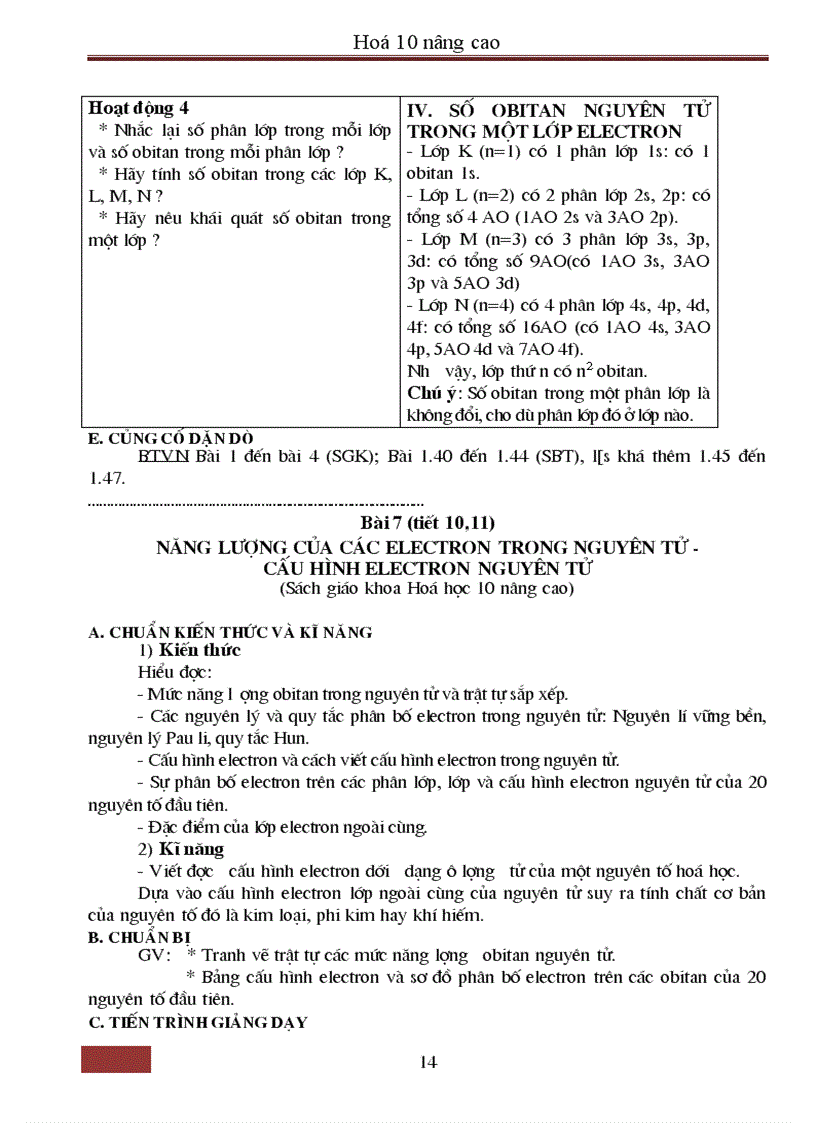 image for page Giao an nang cao Hoa 10