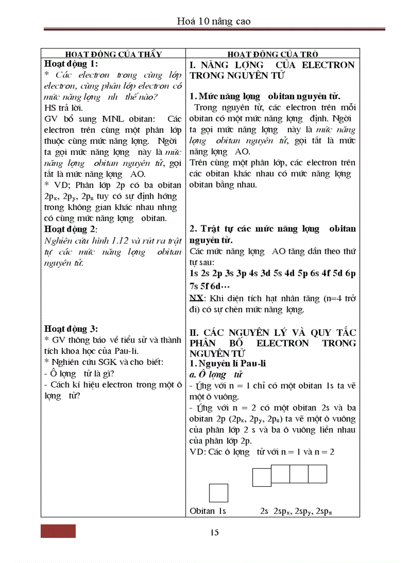 image for page Giao an nang cao Hoa 10