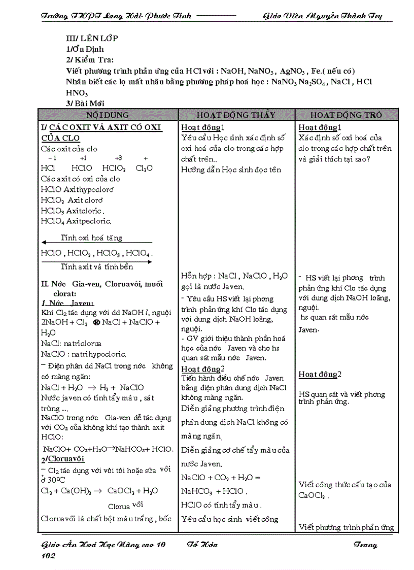 image for page Giao an hoa 10 NC Tiet 1 51 Rat hay