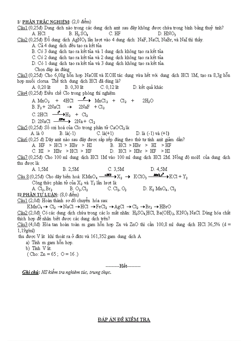 image for page Kiem tra 1T Hoa 10CB