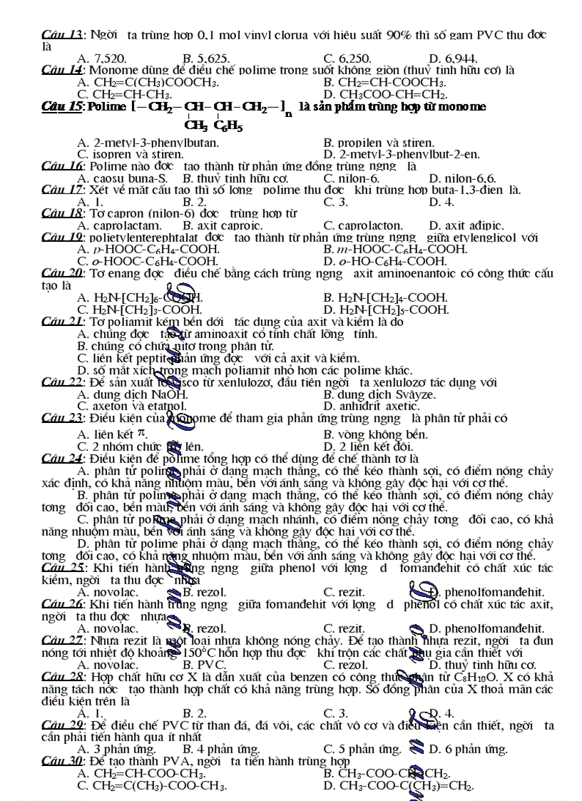 image for page Ngan hang cau hoi tong hop 10 11 12