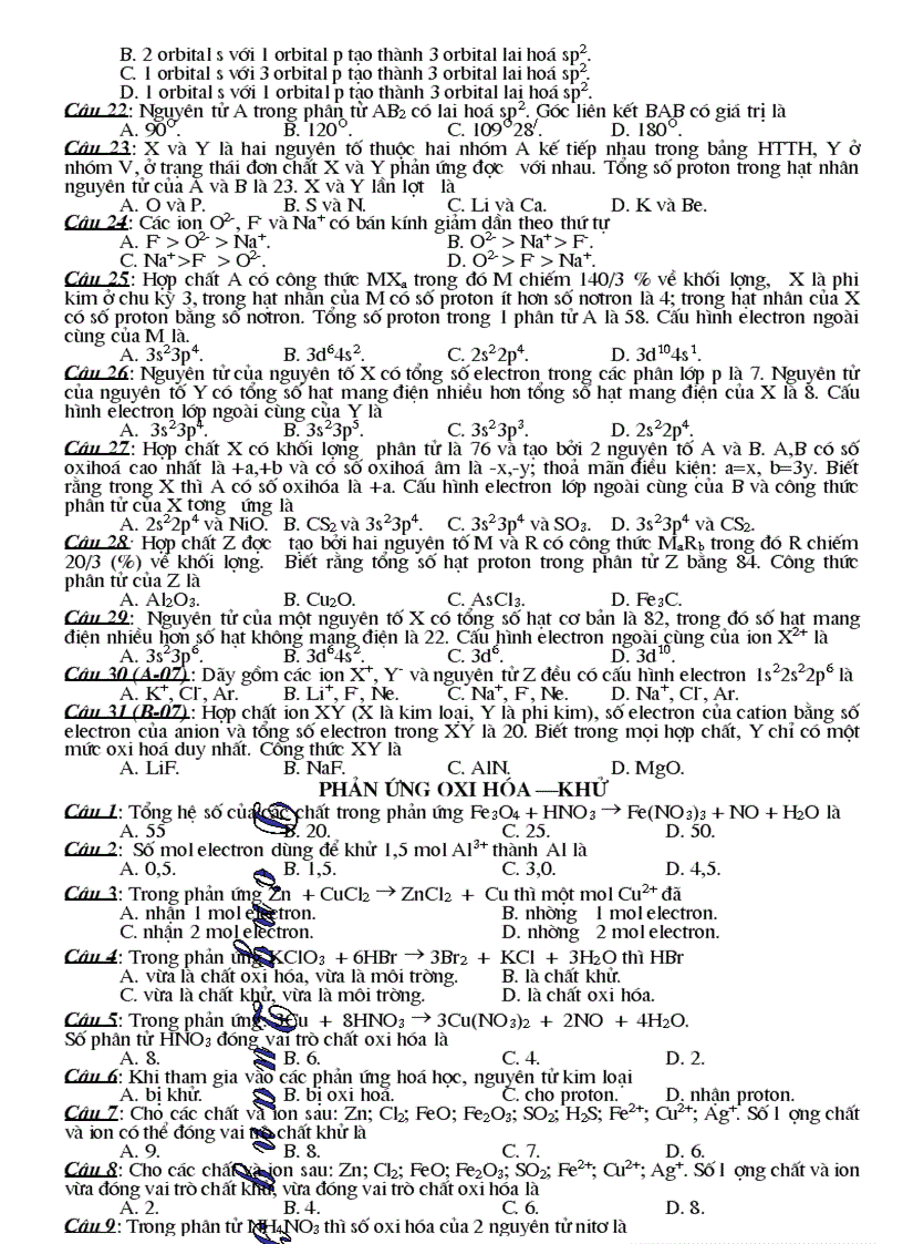 image for page Ngân hàng câu hỏi tổng hợp 10 11 12 1