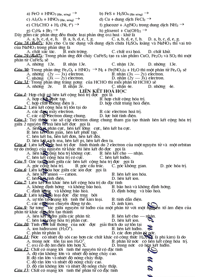 image for page Ngân hàng câu hỏi tổng hợp 10 11 12 1