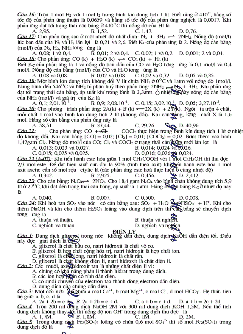 image for page Ngân hàng câu hỏi tổng hợp 10 11 12 1